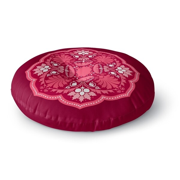 Kavka Designs Santa Ana Pink/Red Floor Pillow