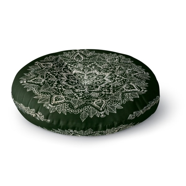 Kavka Designs Mandala Green/Ivory Floor Pillow