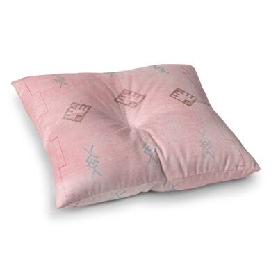 Kavka Designs Sidra Pink Pink/Blue/Grey Floor Pillow