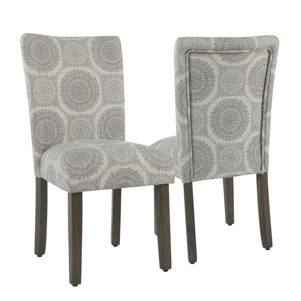 Homepop Parsons Dining Chair Gray Medallion Set Of 2 On Homepop Parsons Dining Chair Gray Medallion Set Of 2