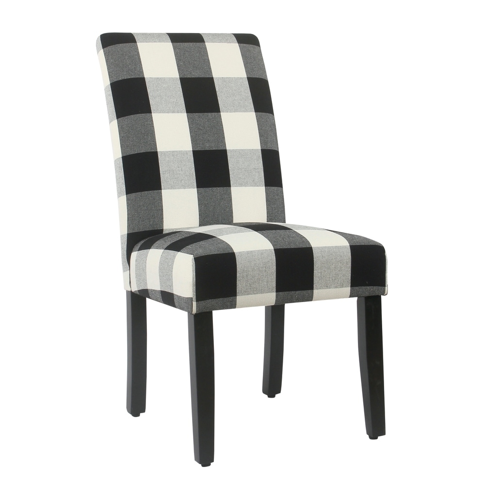 plaid parsons chair covers