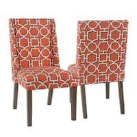 Shop Greece Atomic 6-button Tufted Dining Chairs (Set of 2) - 21 inches ...