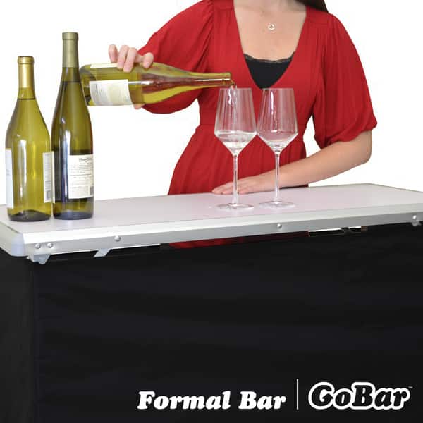 Gopong Portable High Top Party Bar Includes 3 Front Skirts Gopong Portable High Top Party Bar