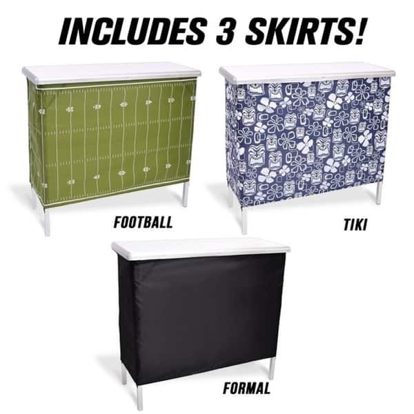Shop Gopong Portable High Top Party Bar Includes 3 Front Skirts