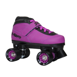 Epic Cheerleader High-Top Quad Roller Skates w/ 2 Pair of Laces 