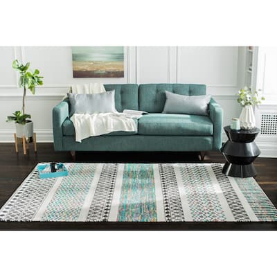 Jani Diego Flatweave Multi Color Recycled Materials Rug