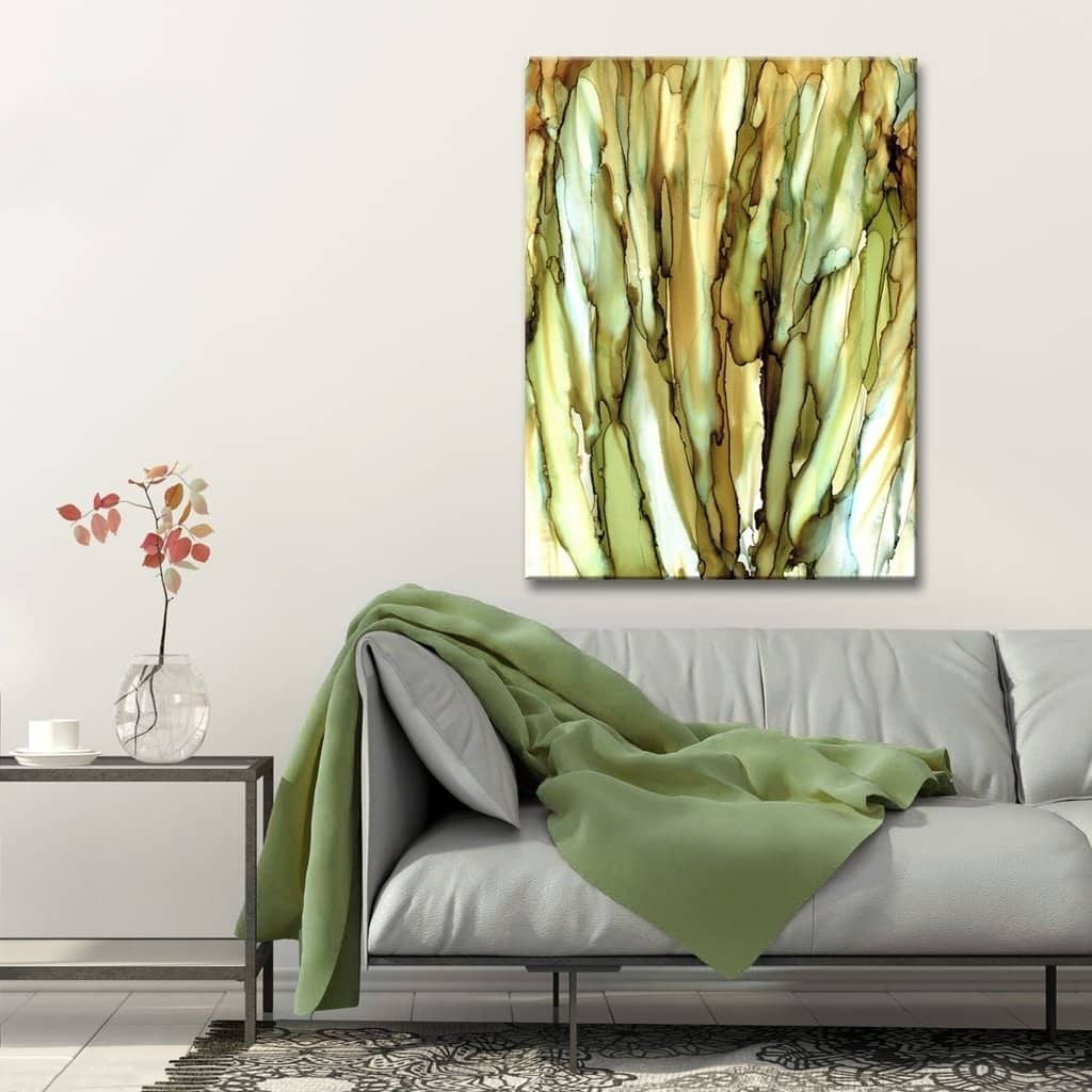 Ready2HangArt 'Cattails' Abstract Canvas Wall Art