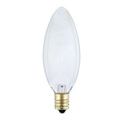 Westinghouse Incandescent Light Bulb 60 Watts 590 Lumens 2700 K Westinghouse Incandescent Light Bulb 60 Watts 590 Lumens 2700 K Torpedo B10 Candelabra Base E12