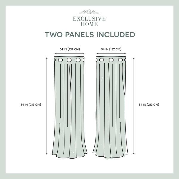 Ati Home Sparkles Metallic Grommet Top Curtain Panel Pair Overstock 18100342 54x108 Black Pearl