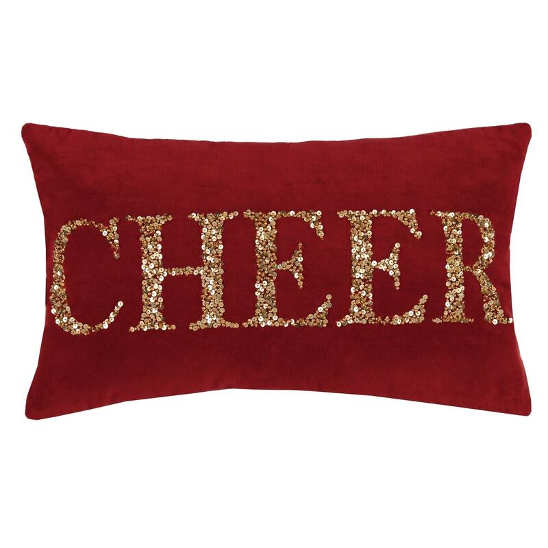 Cheer Beaded Pillow