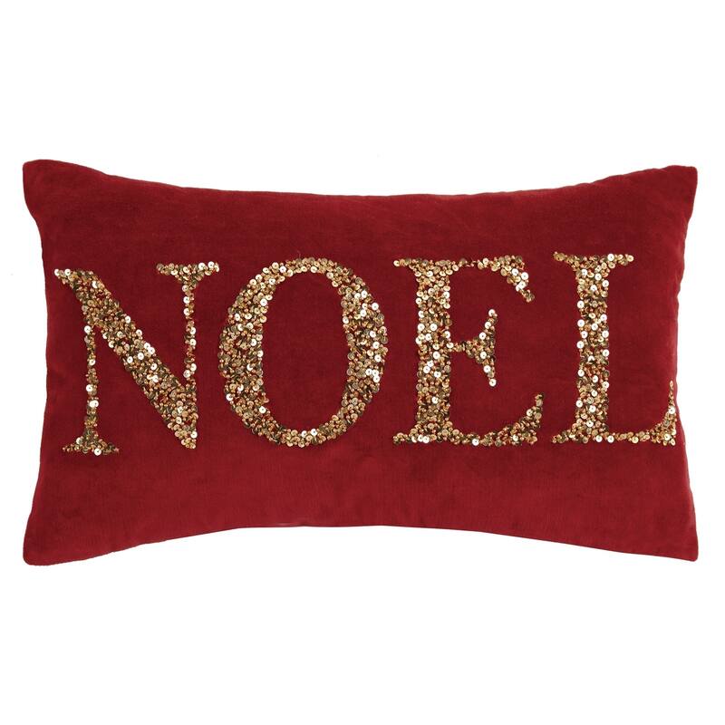 Noel Beaded Pillow