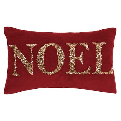 Noel Beaded Pillow