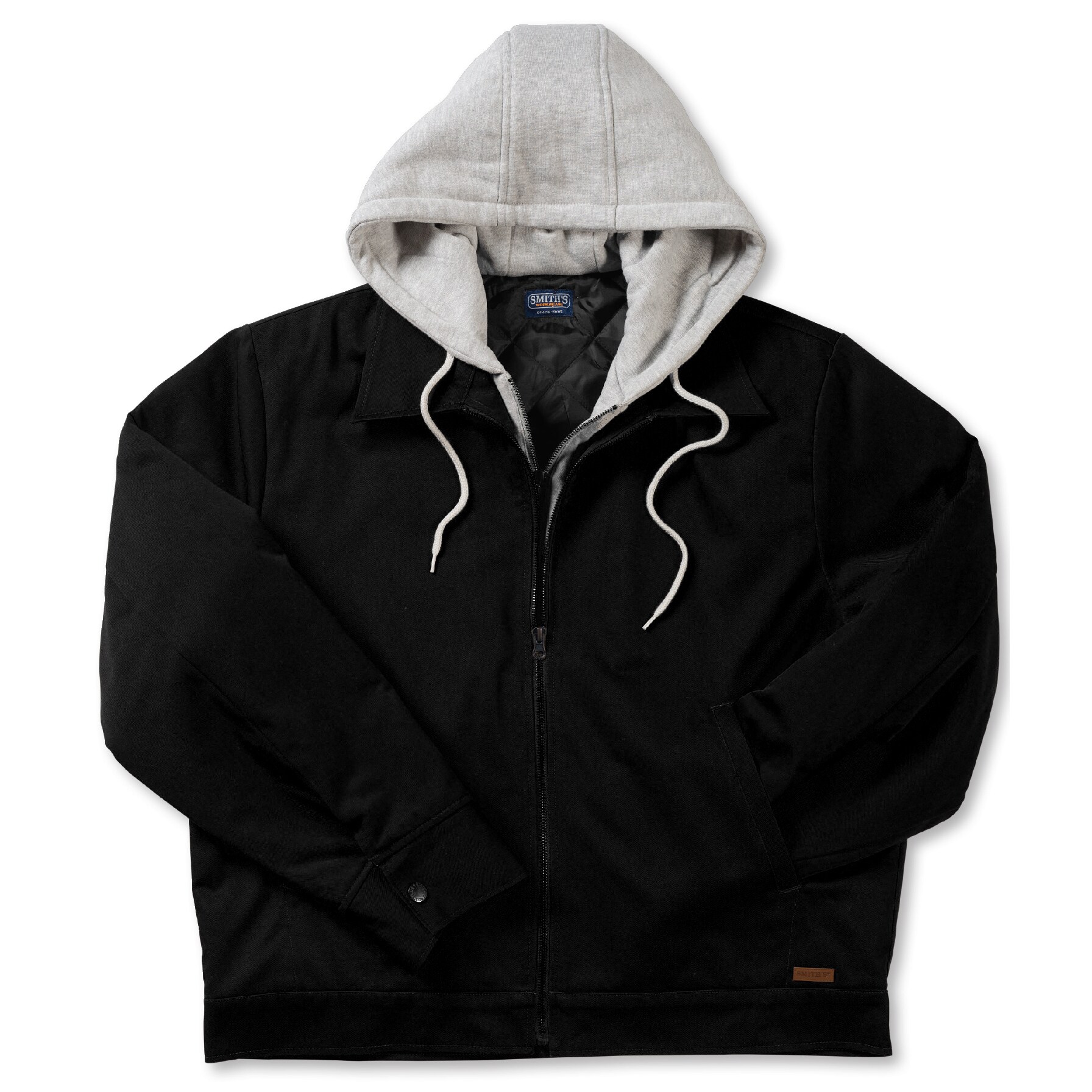 smiths mens sherpa lined fleece hoodie