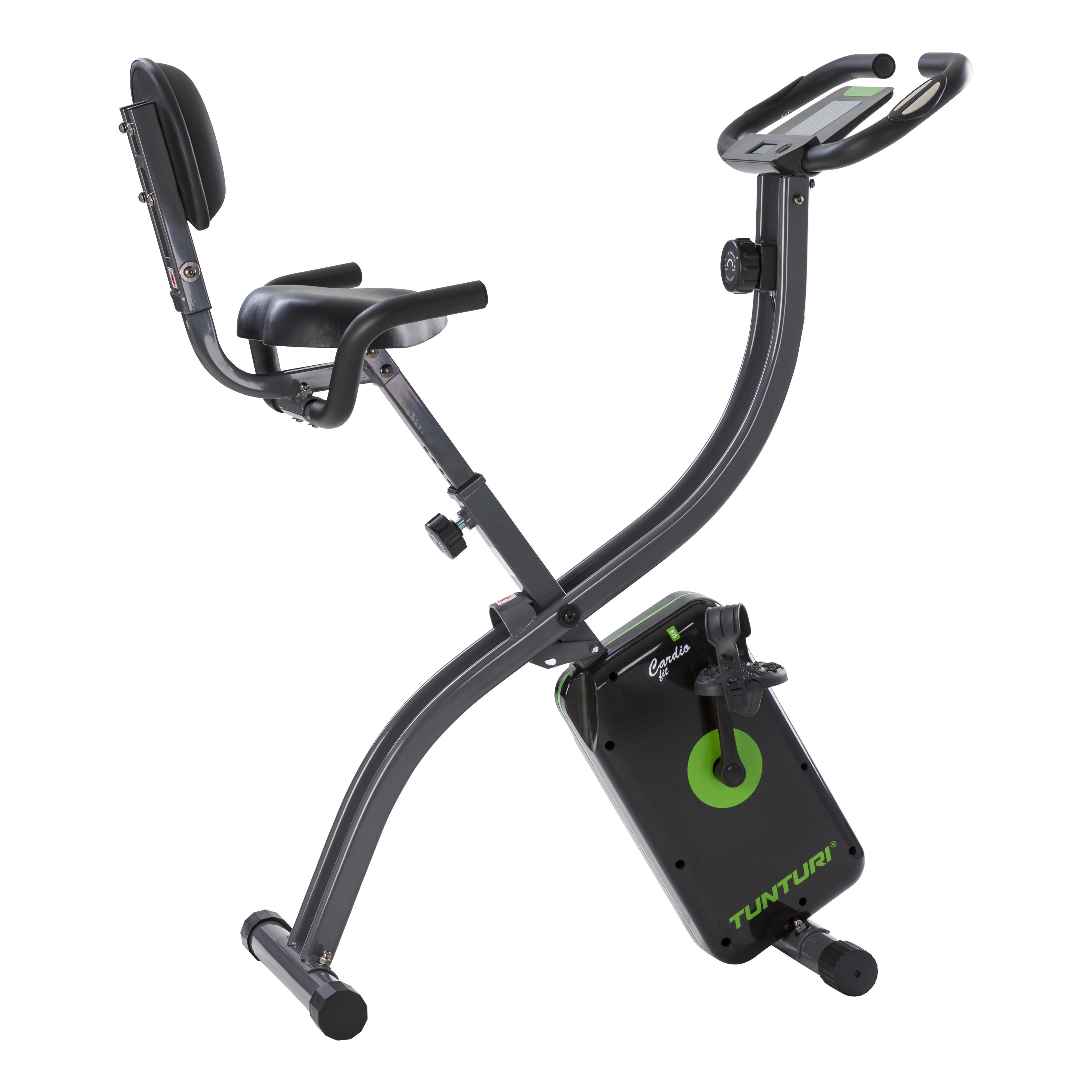 Stationary bike with online backrest