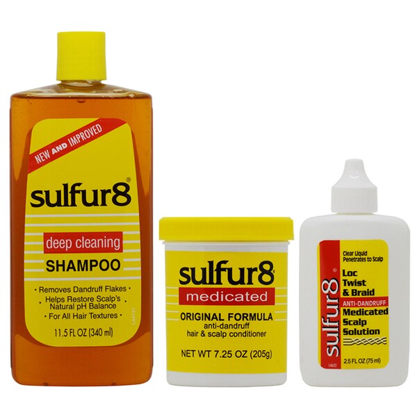 Shop Sulfur8 Anti Dandruff Hair Scalp Care 3 Piece Set Big Size
