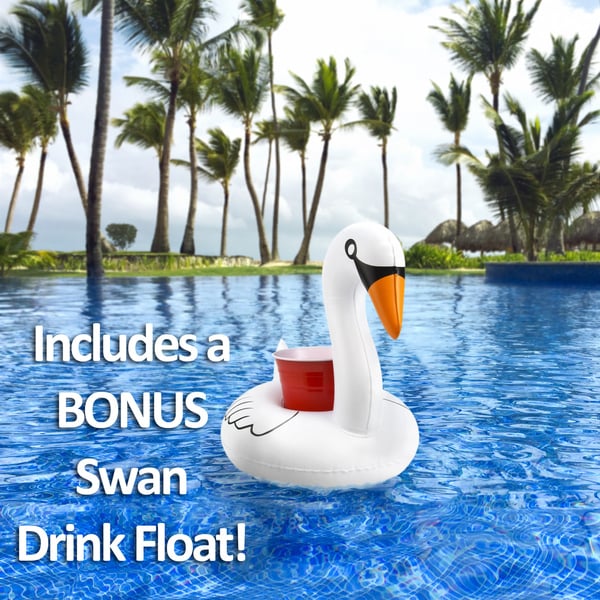 giant blow up swan