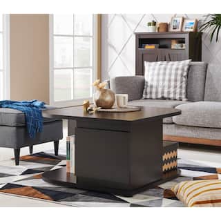 Lenya Contemporary Brown 31-inch 2-Open Shelf Coffee Table by Furniture of America