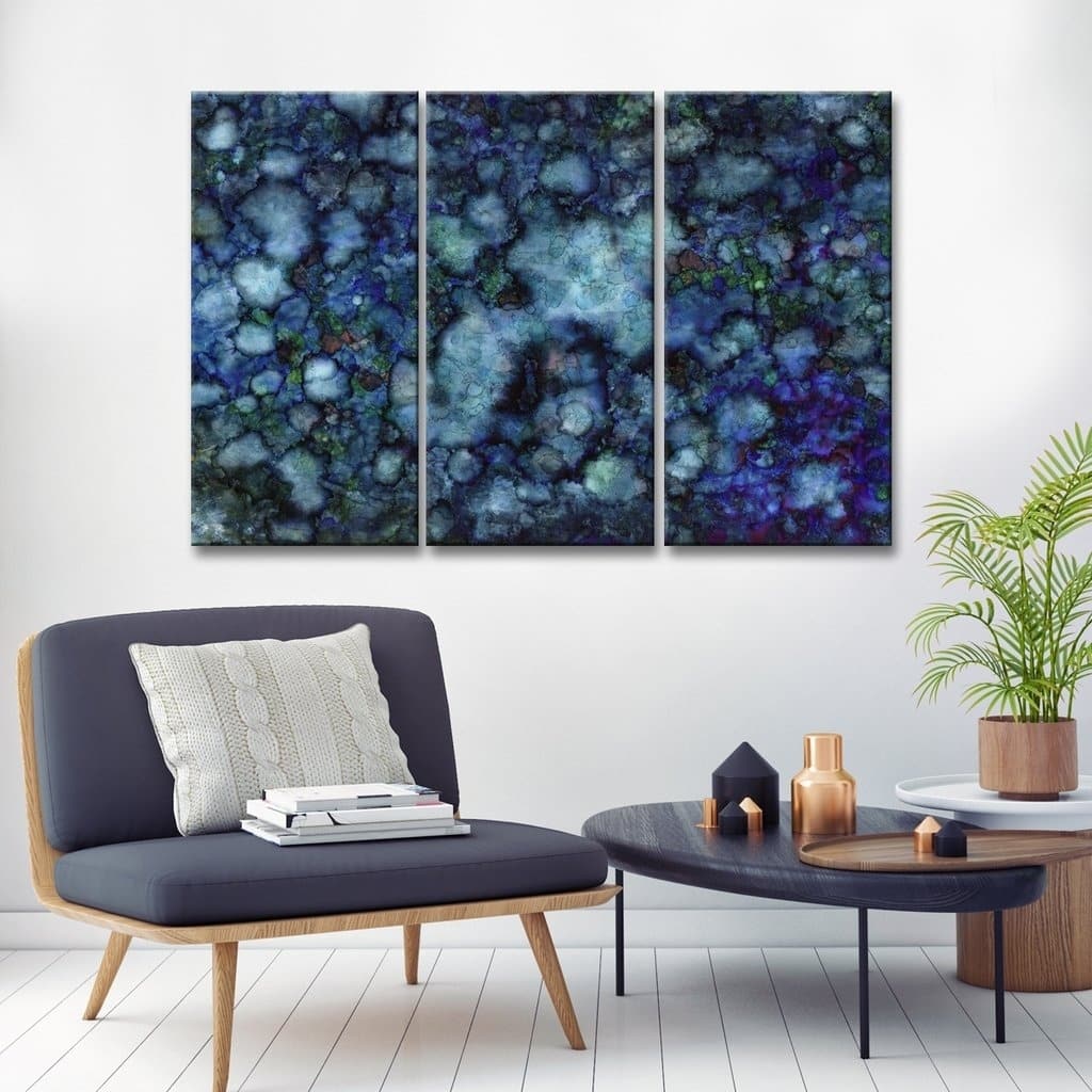 Ready2HangArt 'Hidden Galaxy' Canvas Wall Decor Set by Max+E - Blue