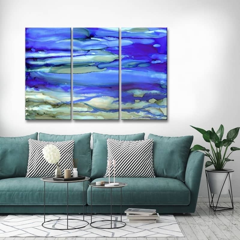 Ready2HangArt 'Ocean Blue' Canvas Wall Decor Set by Max+E
