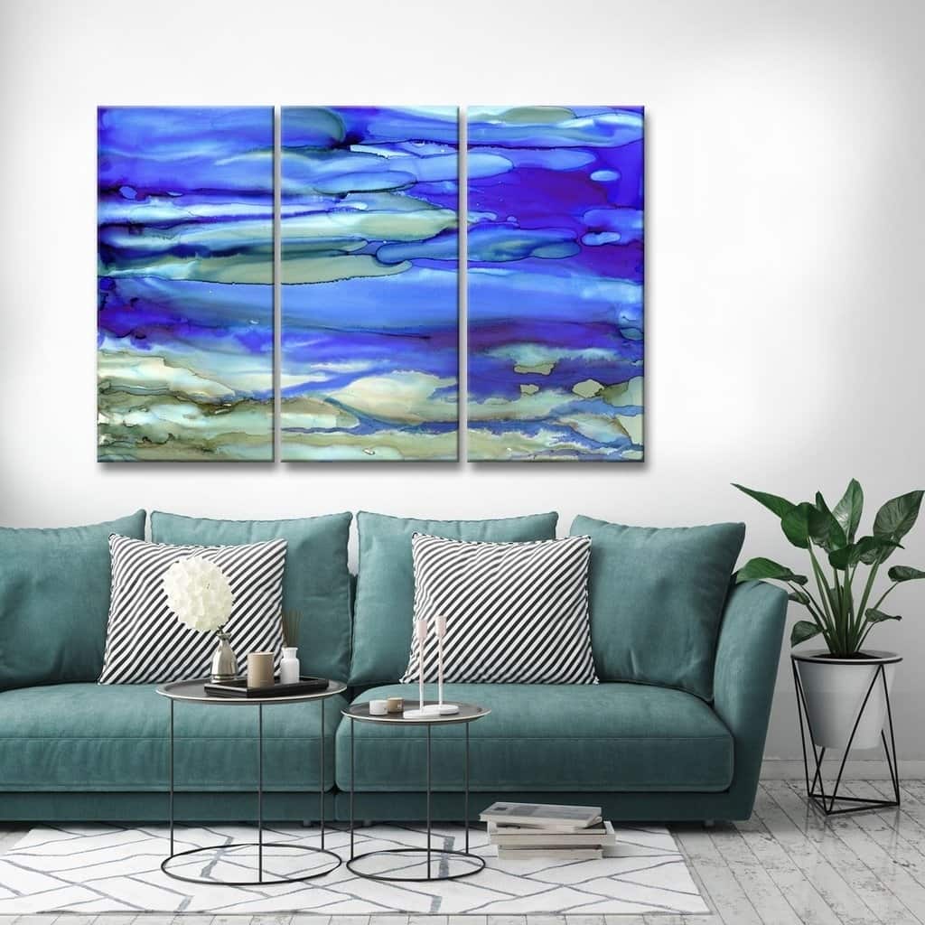 Ready2HangArt 'Ocean Blue' Canvas Wall Decor Set by Max+E