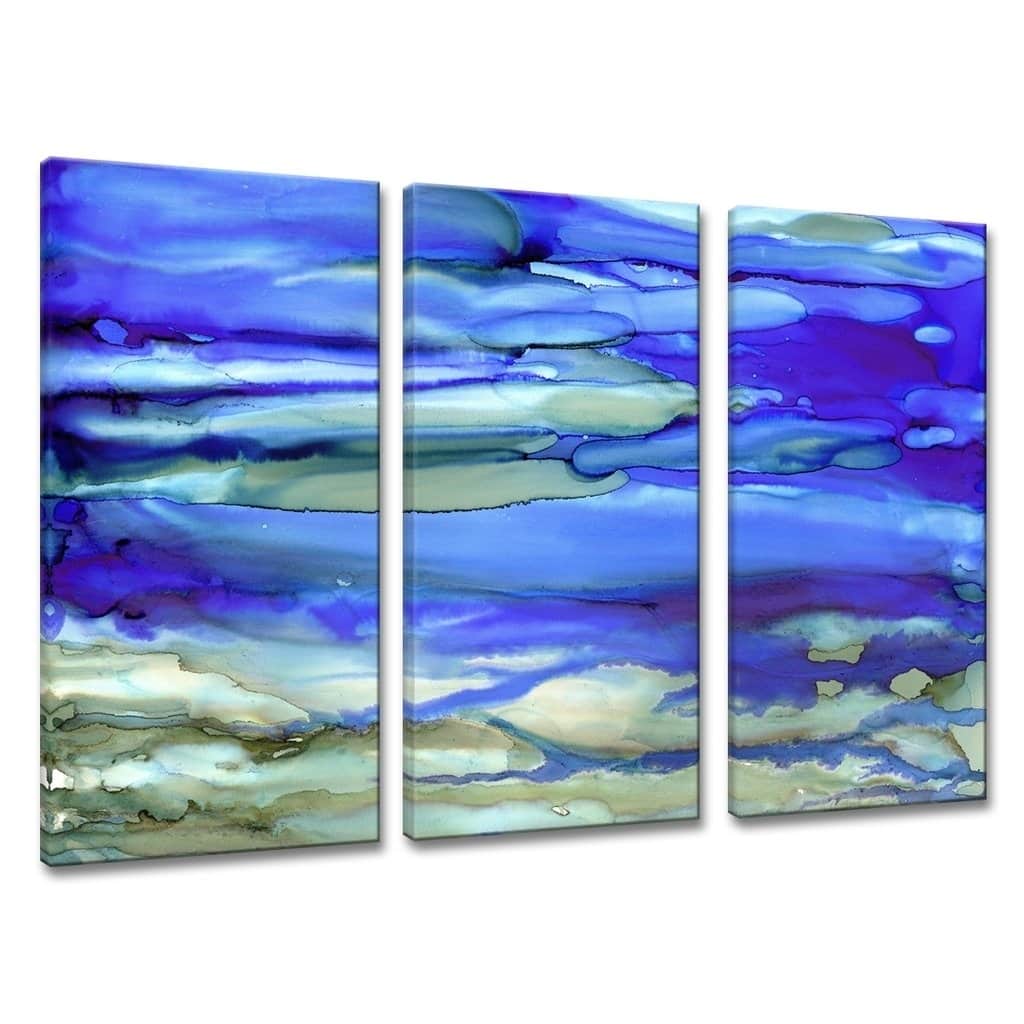 Ready2HangArt 'Ocean Blue' Canvas Wall Decor Set by Max+E Bed Bath