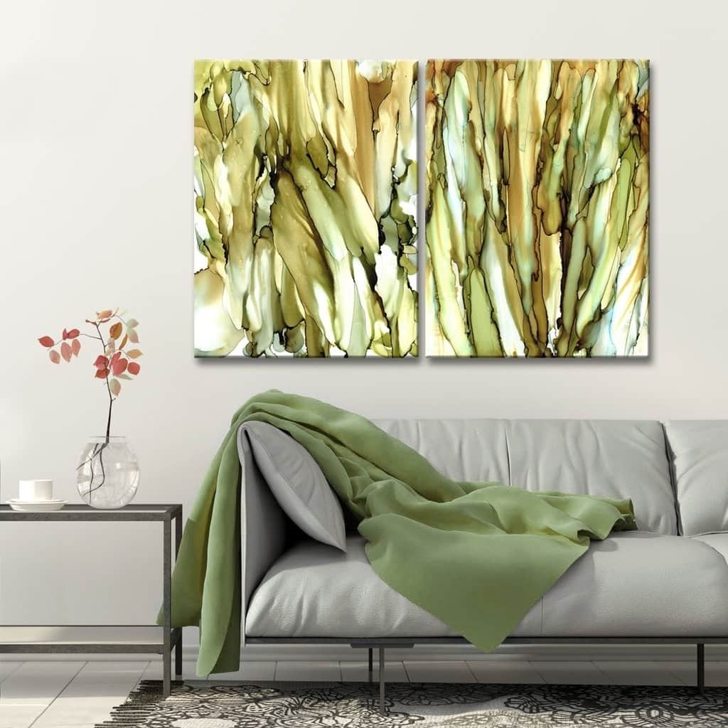 Ready2HangArt 'Puddles & Cattails' Canvas Wall Decor Set by Max+E - Brown