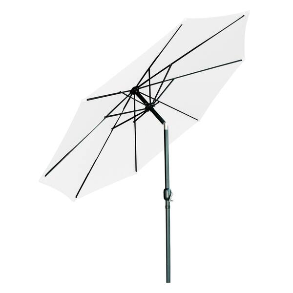 Shop Tilt Crank Patio Umbrella 10 By Trademark Innovations Overstock 18104771 Blue Polyester Patio