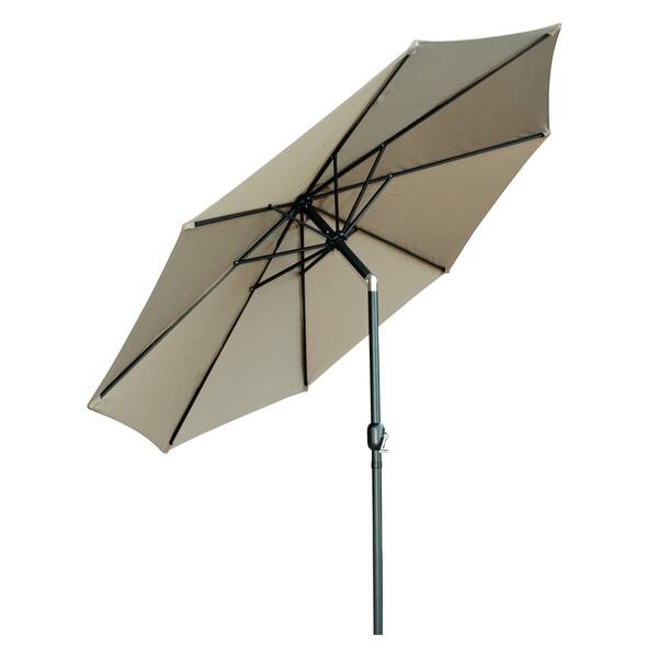 Shop Tilt Crank Patio Umbrella 10 By Trademark Innovations Overstock 18104771 Blue Polyester Patio