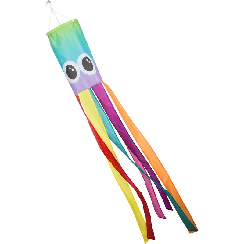 Breezy and Whimsical Octopus Windsock - 60 Inches - Blows in the wind By Trademark Innovations