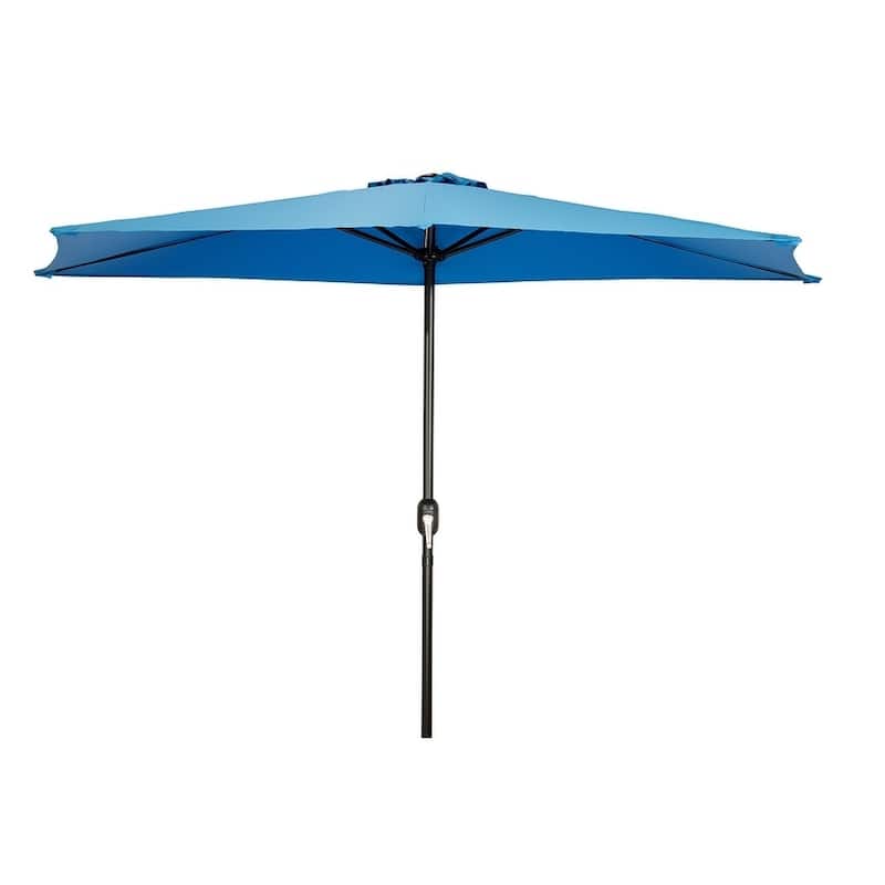 Patio Azure 9-foot Half Umbrella by Trademark Innovations