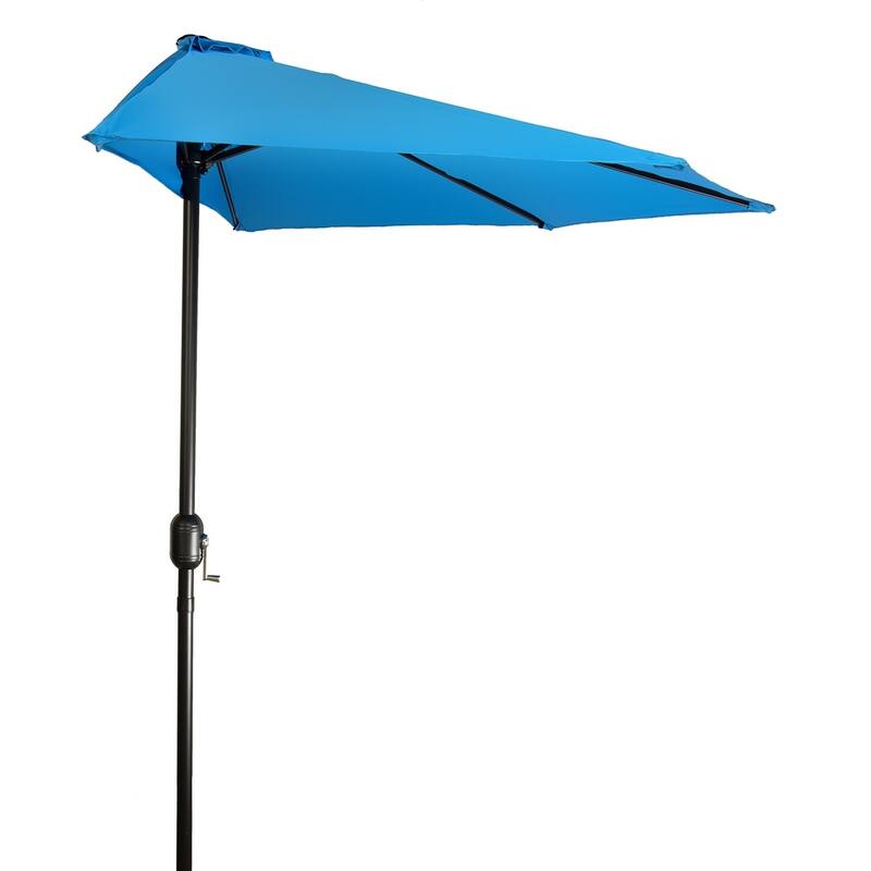 Patio Azure 9-foot Half Umbrella by Trademark Innovations