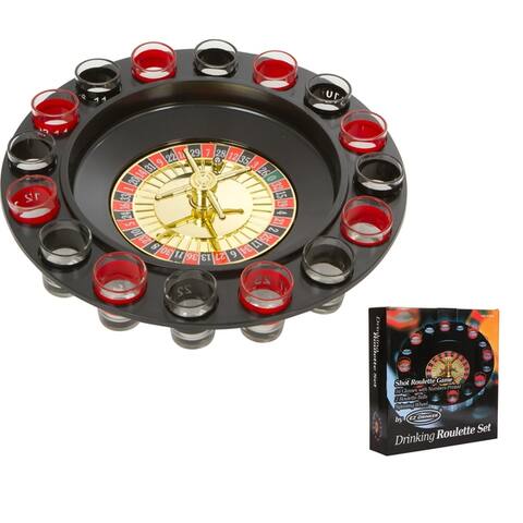 16pc Shot Roulette Game Set - Shot Spinning Drinking Game By EZ Drinker