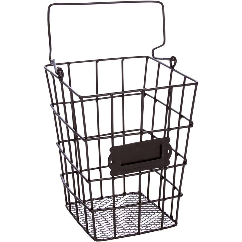 Metal Wire and Mesh Hanging Utensil and Storage Basket by Trademark Innovations