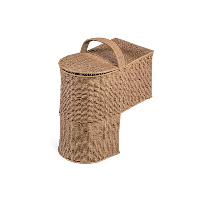 15.25" Storage Stair Basket With Handle by Trademark Innovations