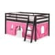preview thumbnail 25 of 31, Roxy Twin Junior Loft Solid Wood Bed with Playhouse Tent