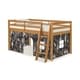 preview thumbnail 10 of 31, Roxy Twin Junior Loft Solid Wood Bed with Playhouse Tent