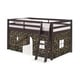preview thumbnail 20 of 31, Roxy Twin Junior Loft Solid Wood Bed with Playhouse Tent
