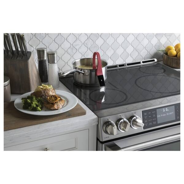 Shop Ge Cafe Series 30 Slide In Front Control Induction And