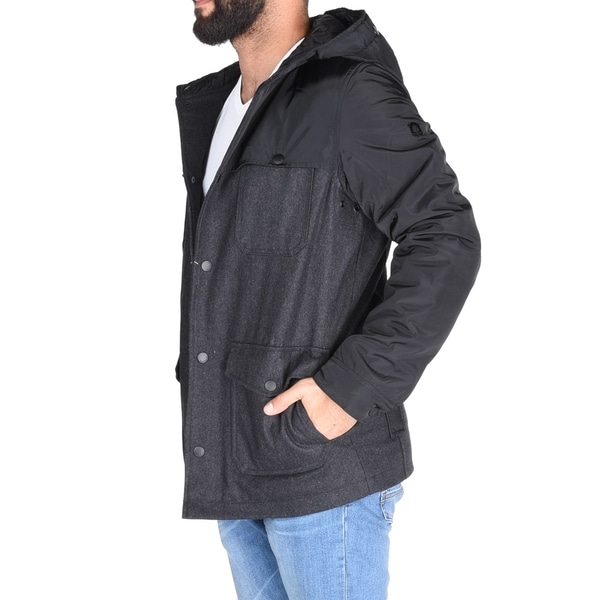 English Laundry Men's Wool Combo Puffer 