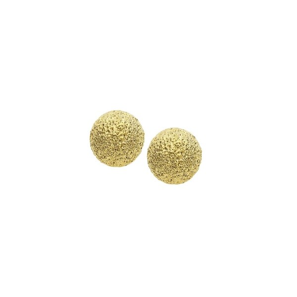 Isla Simone 14k Gold Plated Textured Ball Earrings 10mm Free Isla Simone 14k Gold Plated Textured Ball Earrings 10mm