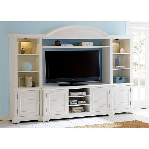 Shop Liberty Oyster White 4-Piece Entertainment Center ...