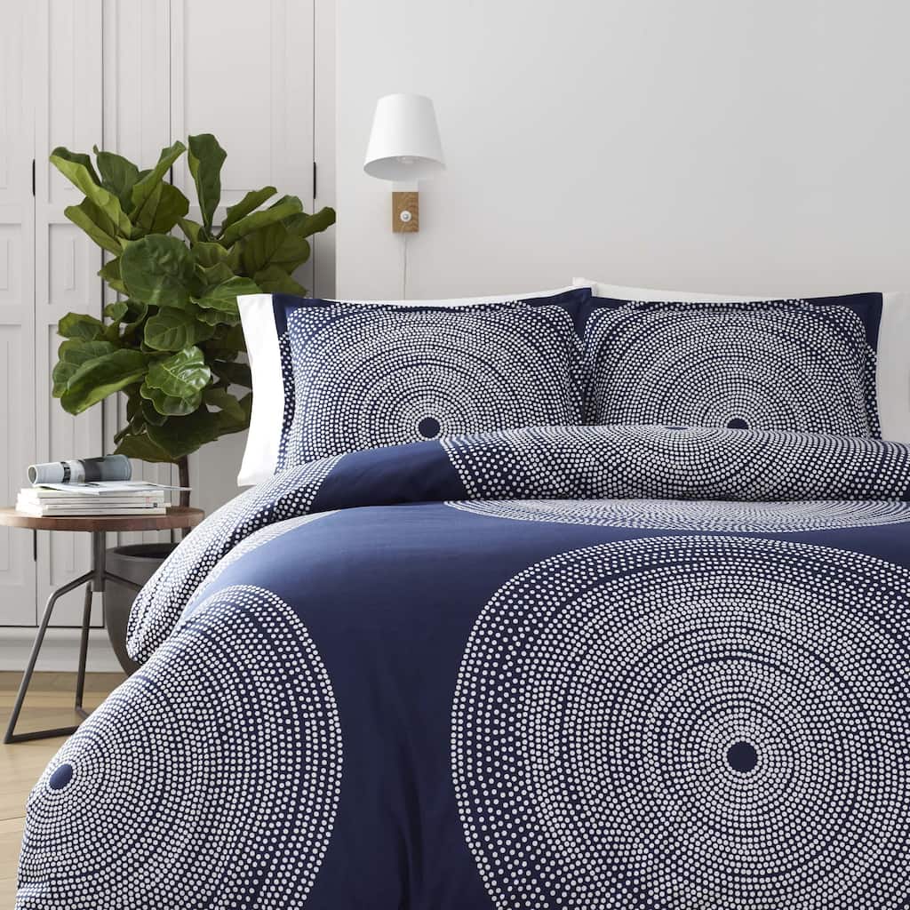 Marimekko Fokus Navy Comforter