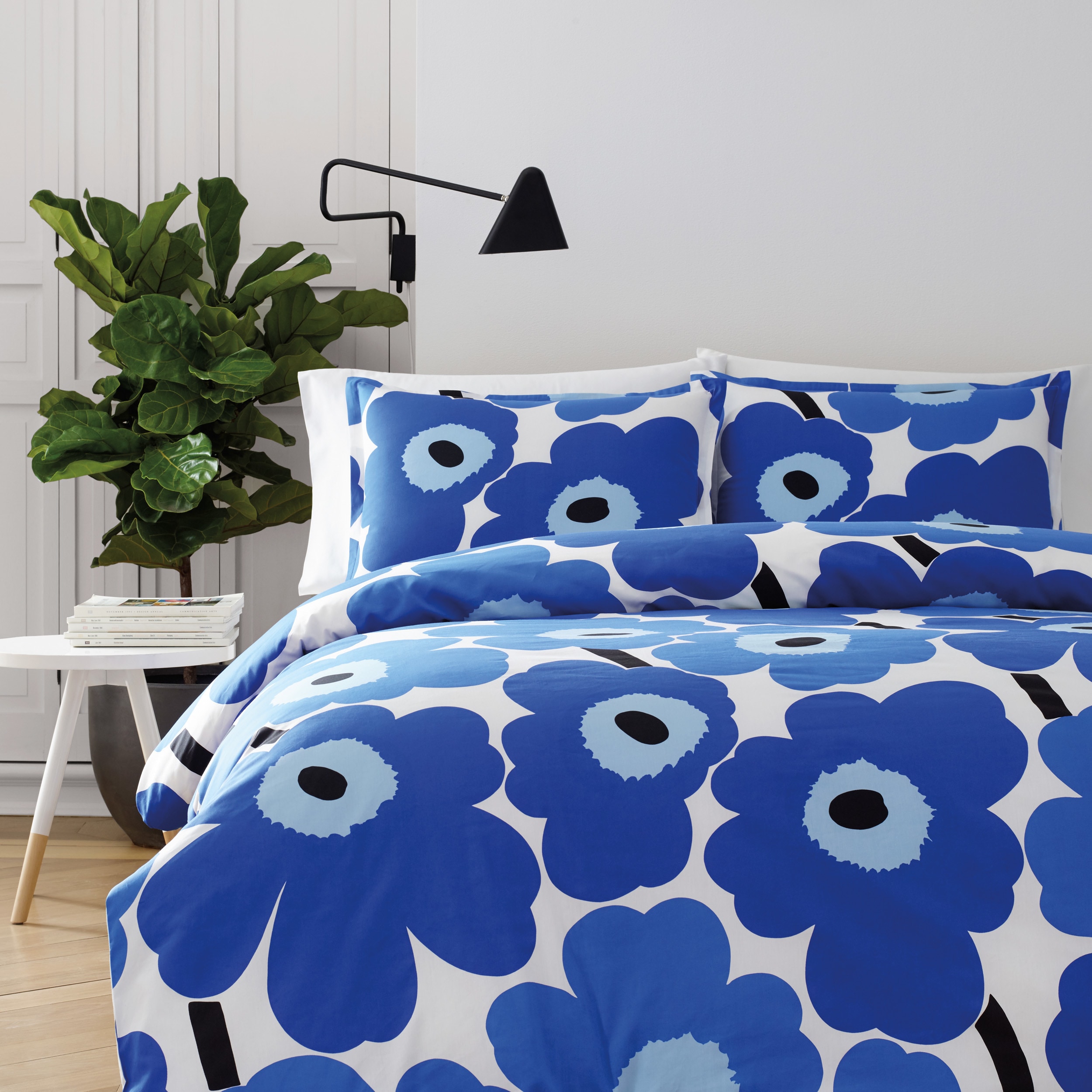 Marimekko Unikko Blue Comforter Set - On Sale - Overstock - 18107081