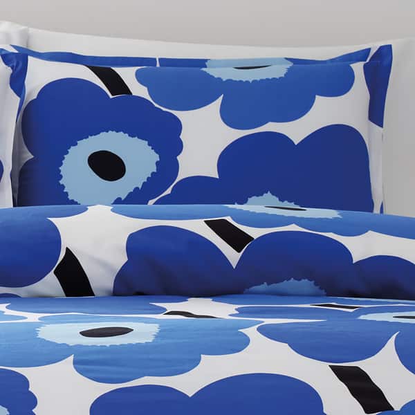 Marimekko Unikko Blue Comforter Set Overstock Marimekko Unikko Blue Comforter Set Overstock