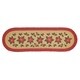 Tan Rustic Holiday Decor VHC Poinsettia Stair Tread Jute Floral ...