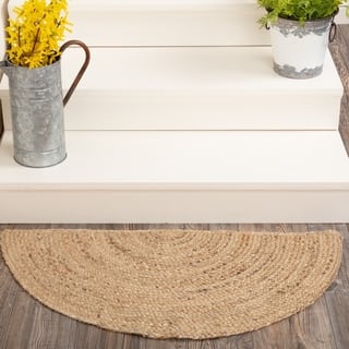 Half Circle Rugs Area For Less Natural Jute Half Circle Rug 1 4 5