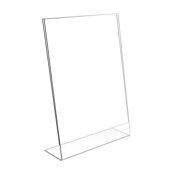 Shop Slanted Sign Holder Clear Plastic 8 X12 4 Boxes Of 12