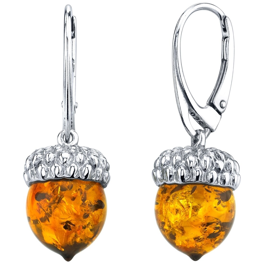 HolidayGiftShops Sterling Silver and Baltic Amber Pendant Micaela