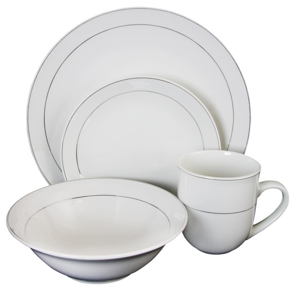 Shop Gibson Platinum Moon 16 Piece Dinnerware Set - Free Shipping ... Shop Gibson Platinum Moon 16 Piece Dinnerware Set - Free Shipping ...