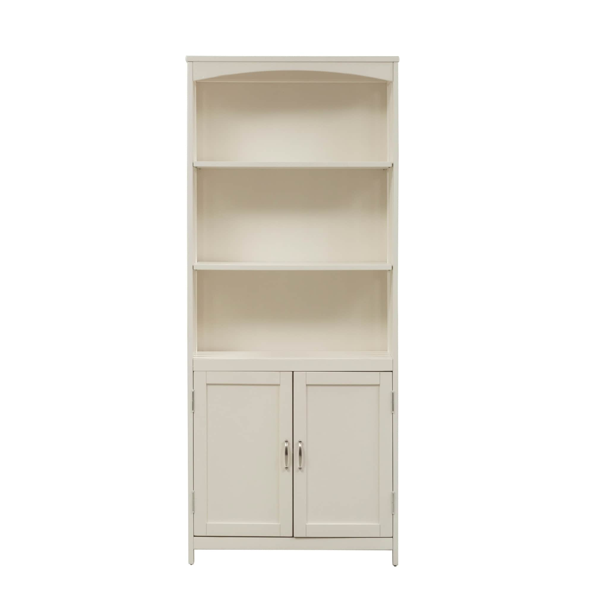 Shop Hampton Bay White Door Bookcase On Sale Free Shipping